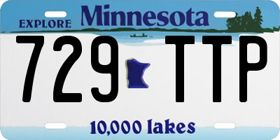 MN license plate 729TTP