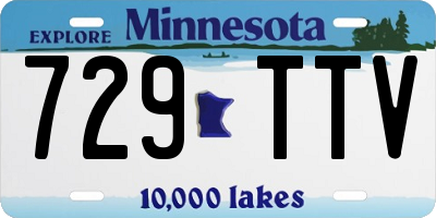 MN license plate 729TTV
