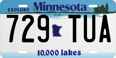 MN license plate 729TUA