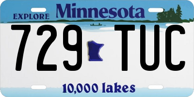 MN license plate 729TUC