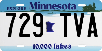 MN license plate 729TVA