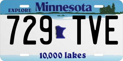 MN license plate 729TVE
