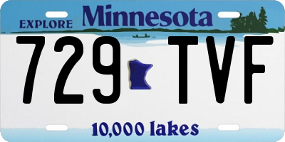 MN license plate 729TVF