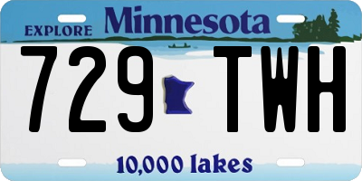 MN license plate 729TWH