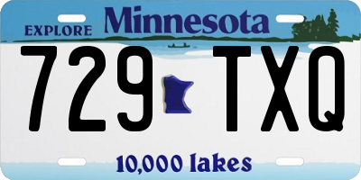 MN license plate 729TXQ