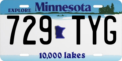 MN license plate 729TYG