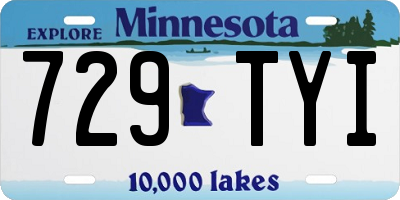 MN license plate 729TYI