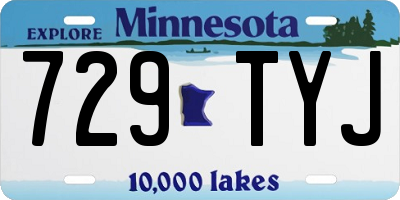 MN license plate 729TYJ