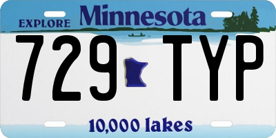 MN license plate 729TYP