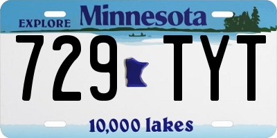 MN license plate 729TYT