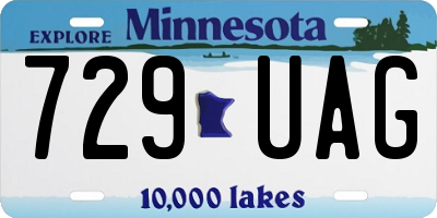 MN license plate 729UAG