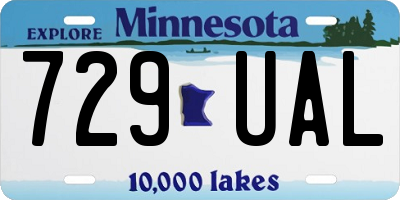 MN license plate 729UAL
