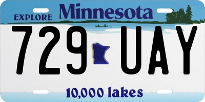 MN license plate 729UAY