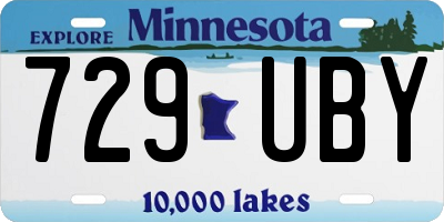 MN license plate 729UBY