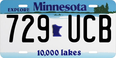 MN license plate 729UCB