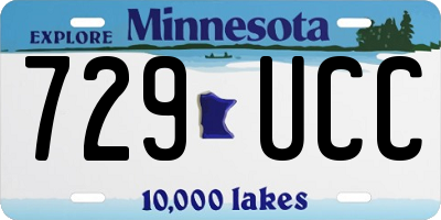 MN license plate 729UCC