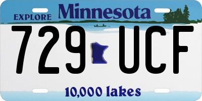 MN license plate 729UCF