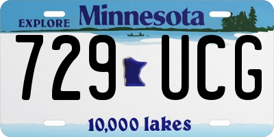 MN license plate 729UCG