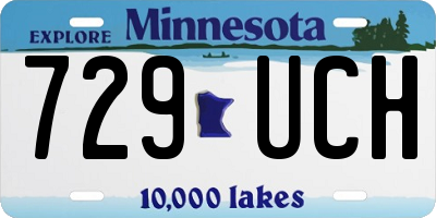 MN license plate 729UCH