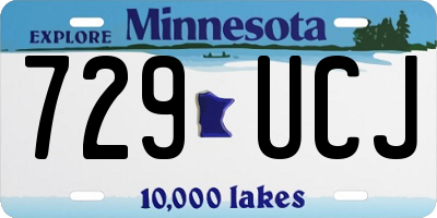 MN license plate 729UCJ