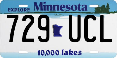 MN license plate 729UCL