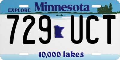 MN license plate 729UCT