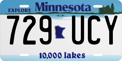 MN license plate 729UCY