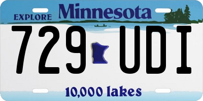 MN license plate 729UDI