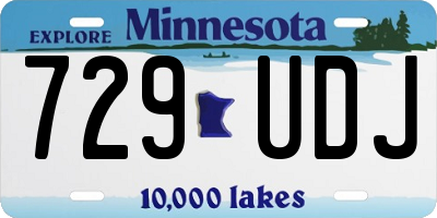 MN license plate 729UDJ