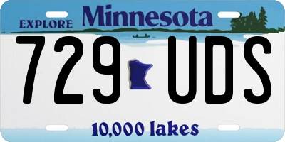 MN license plate 729UDS