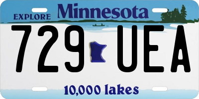 MN license plate 729UEA