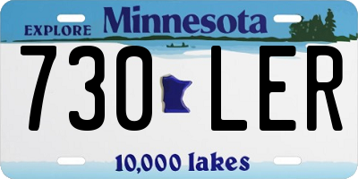 MN license plate 730LER