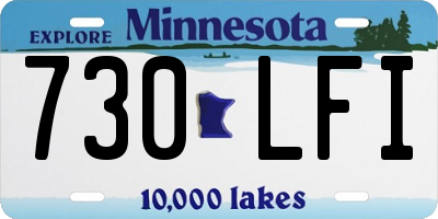 MN license plate 730LFI