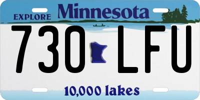 MN license plate 730LFU
