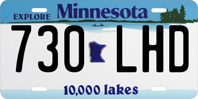 MN license plate 730LHD