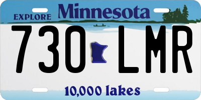 MN license plate 730LMR