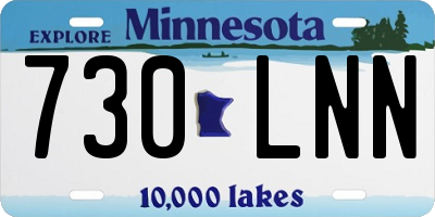 MN license plate 730LNN