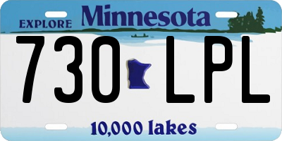 MN license plate 730LPL