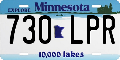 MN license plate 730LPR