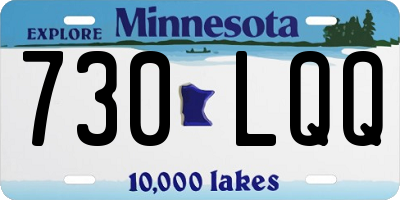 MN license plate 730LQQ