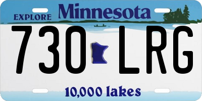MN license plate 730LRG