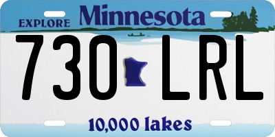 MN license plate 730LRL
