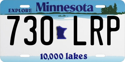 MN license plate 730LRP
