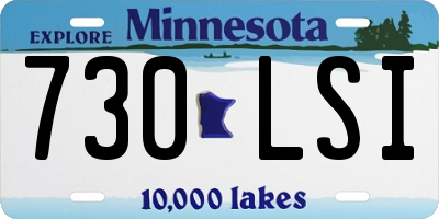 MN license plate 730LSI