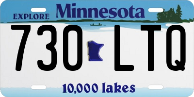 MN license plate 730LTQ