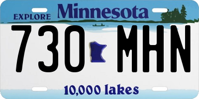 MN license plate 730MHN