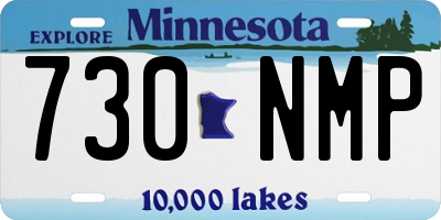 MN license plate 730NMP