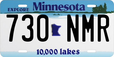 MN license plate 730NMR