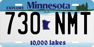 MN license plate 730NMT