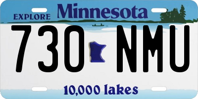 MN license plate 730NMU